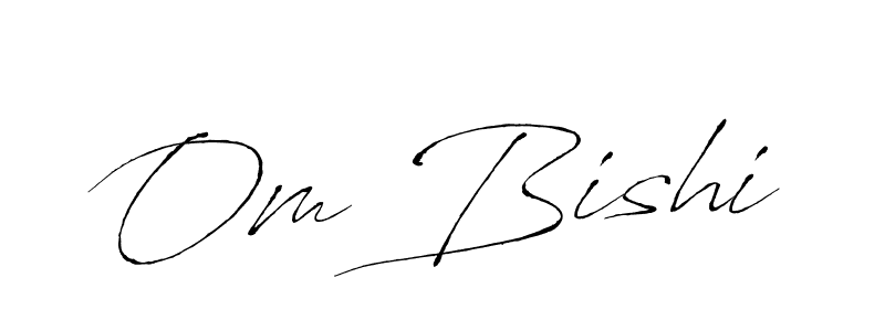 Use a signature maker to create a handwritten signature online. With this signature software, you can design (Antro_Vectra) your own signature for name Om Bishi. Om Bishi signature style 6 images and pictures png