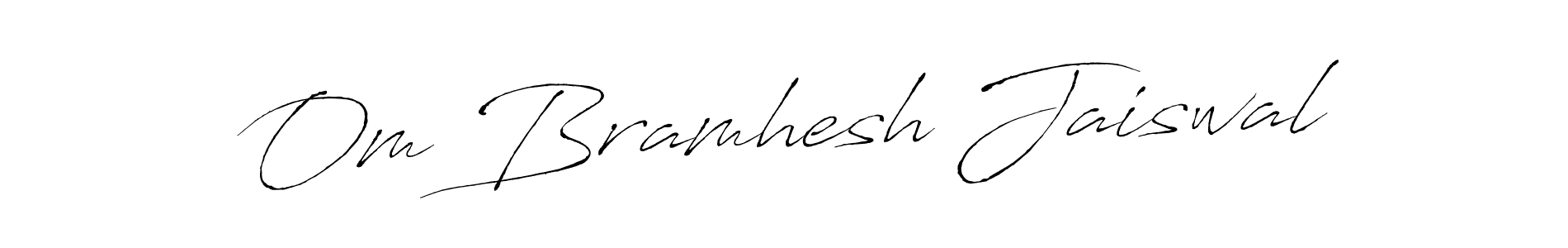 Make a beautiful signature design for name Om Bramhesh Jaiswal. With this signature (Antro_Vectra) style, you can create a handwritten signature for free. Om Bramhesh Jaiswal signature style 6 images and pictures png