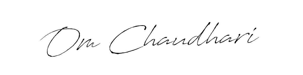 It looks lik you need a new signature style for name Om Chaudhari. Design unique handwritten (Antro_Vectra) signature with our free signature maker in just a few clicks. Om Chaudhari signature style 6 images and pictures png