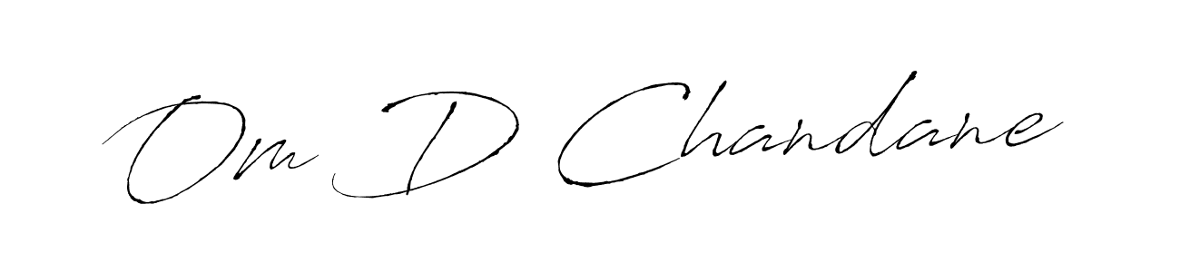 Also You can easily find your signature by using the search form. We will create Om D Chandane name handwritten signature images for you free of cost using Antro_Vectra sign style. Om D Chandane signature style 6 images and pictures png