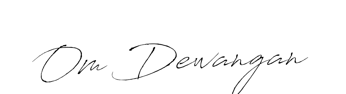 Antro_Vectra is a professional signature style that is perfect for those who want to add a touch of class to their signature. It is also a great choice for those who want to make their signature more unique. Get Om Dewangan name to fancy signature for free. Om Dewangan signature style 6 images and pictures png