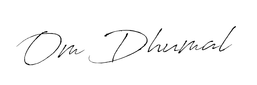 Similarly Antro_Vectra is the best handwritten signature design. Signature creator online .You can use it as an online autograph creator for name Om Dhumal. Om Dhumal signature style 6 images and pictures png