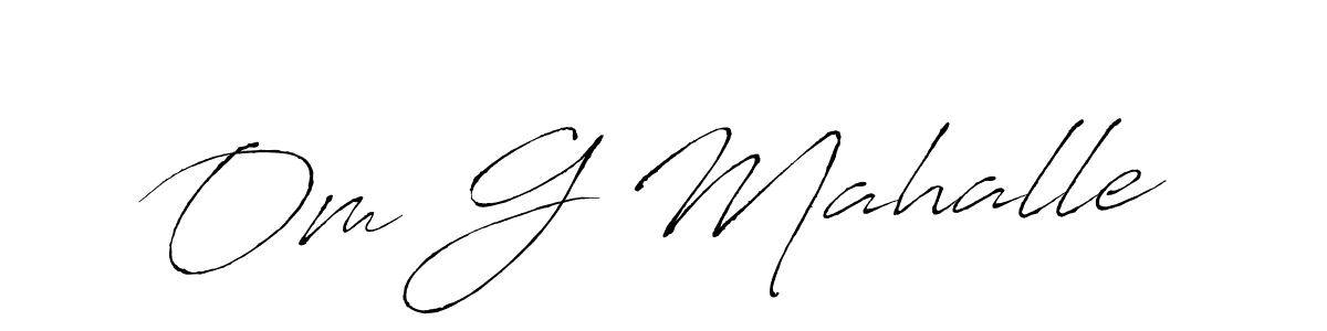 Make a beautiful signature design for name Om G Mahalle. Use this online signature maker to create a handwritten signature for free. Om G Mahalle signature style 6 images and pictures png