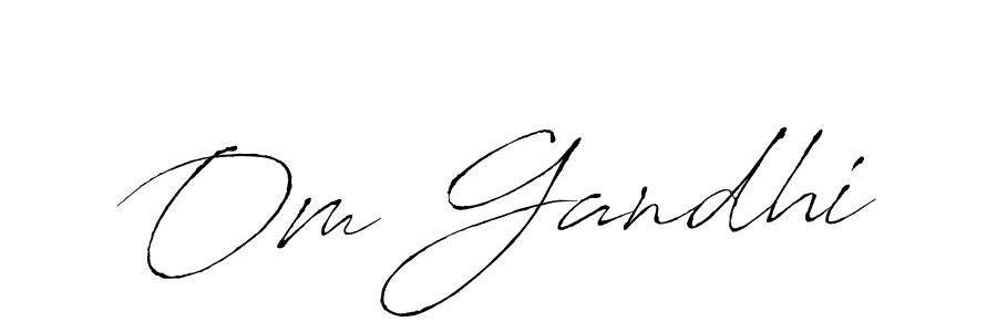 Create a beautiful signature design for name Om Gandhi. With this signature (Antro_Vectra) fonts, you can make a handwritten signature for free. Om Gandhi signature style 6 images and pictures png