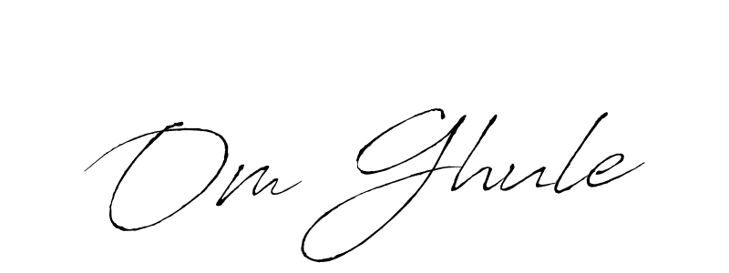Make a beautiful signature design for name Om Ghule. With this signature (Antro_Vectra) style, you can create a handwritten signature for free. Om Ghule signature style 6 images and pictures png