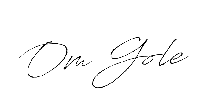 Use a signature maker to create a handwritten signature online. With this signature software, you can design (Antro_Vectra) your own signature for name Om Gole. Om Gole signature style 6 images and pictures png