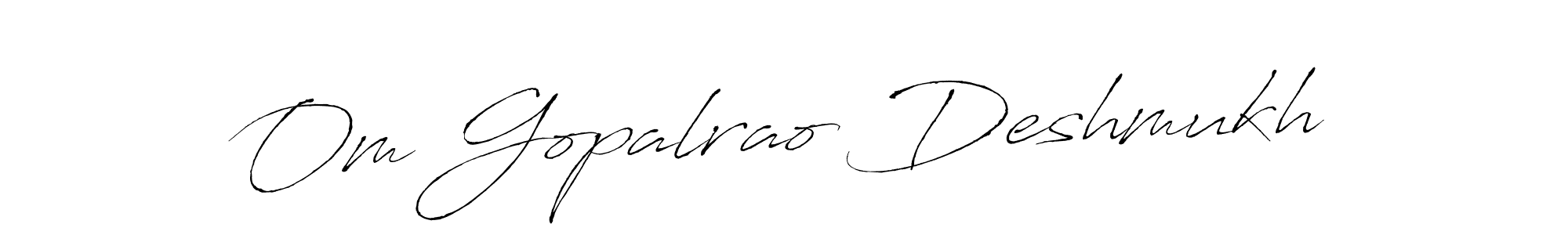 Similarly Antro_Vectra is the best handwritten signature design. Signature creator online .You can use it as an online autograph creator for name Om Gopalrao Deshmukh. Om Gopalrao Deshmukh signature style 6 images and pictures png