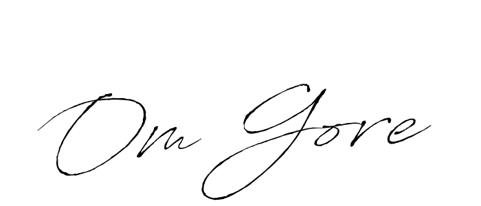 Antro_Vectra is a professional signature style that is perfect for those who want to add a touch of class to their signature. It is also a great choice for those who want to make their signature more unique. Get Om Gore name to fancy signature for free. Om Gore signature style 6 images and pictures png