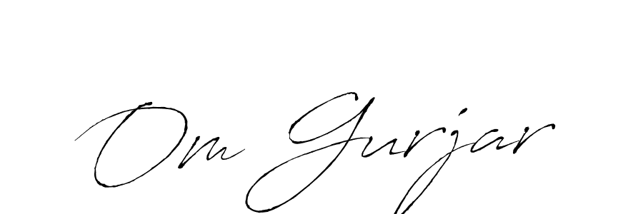 Antro_Vectra is a professional signature style that is perfect for those who want to add a touch of class to their signature. It is also a great choice for those who want to make their signature more unique. Get Om Gurjar name to fancy signature for free. Om Gurjar signature style 6 images and pictures png