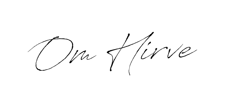 Use a signature maker to create a handwritten signature online. With this signature software, you can design (Antro_Vectra) your own signature for name Om Hirve. Om Hirve signature style 6 images and pictures png