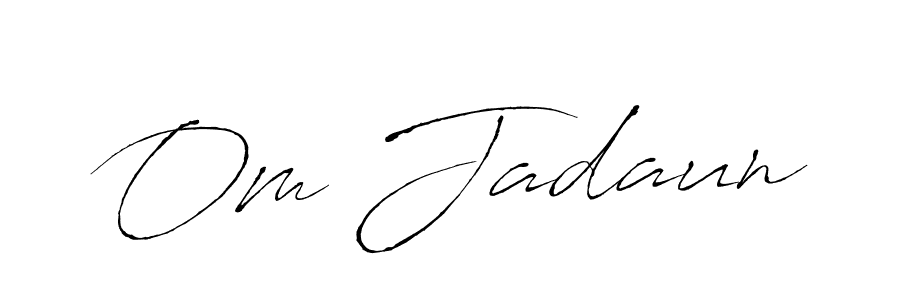 Create a beautiful signature design for name Om Jadaun. With this signature (Antro_Vectra) fonts, you can make a handwritten signature for free. Om Jadaun signature style 6 images and pictures png