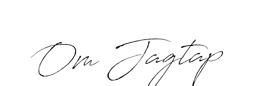 Also You can easily find your signature by using the search form. We will create Om Jagtap name handwritten signature images for you free of cost using Antro_Vectra sign style. Om Jagtap signature style 6 images and pictures png