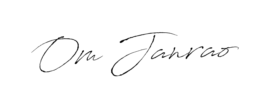 How to make Om Janrao signature? Antro_Vectra is a professional autograph style. Create handwritten signature for Om Janrao name. Om Janrao signature style 6 images and pictures png