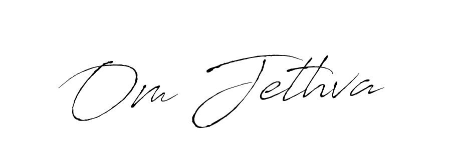 How to make Om Jethva name signature. Use Antro_Vectra style for creating short signs online. This is the latest handwritten sign. Om Jethva signature style 6 images and pictures png