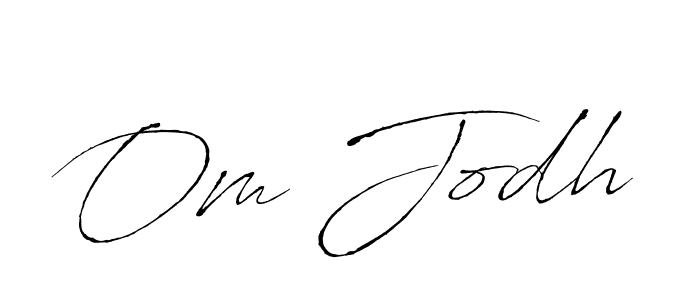 Use a signature maker to create a handwritten signature online. With this signature software, you can design (Antro_Vectra) your own signature for name Om Jodh. Om Jodh signature style 6 images and pictures png