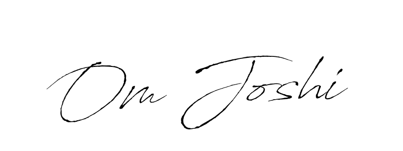 Make a beautiful signature design for name Om Joshi. With this signature (Antro_Vectra) style, you can create a handwritten signature for free. Om Joshi signature style 6 images and pictures png