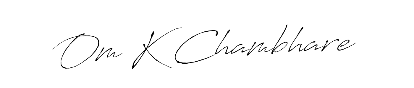 Similarly Antro_Vectra is the best handwritten signature design. Signature creator online .You can use it as an online autograph creator for name Om K Chambhare. Om K Chambhare signature style 6 images and pictures png