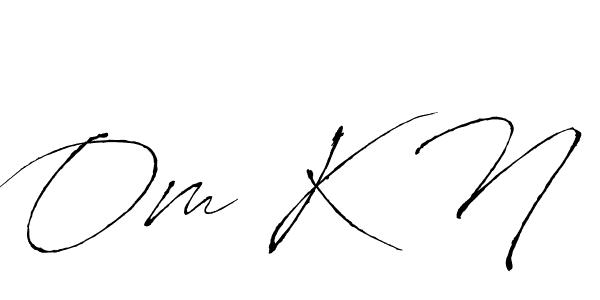 This is the best signature style for the Om K N name. Also you like these signature font (Antro_Vectra). Mix name signature. Om K N signature style 6 images and pictures png