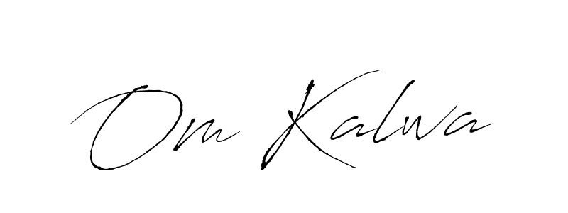 Also we have Om Kalwa name is the best signature style. Create professional handwritten signature collection using Antro_Vectra autograph style. Om Kalwa signature style 6 images and pictures png