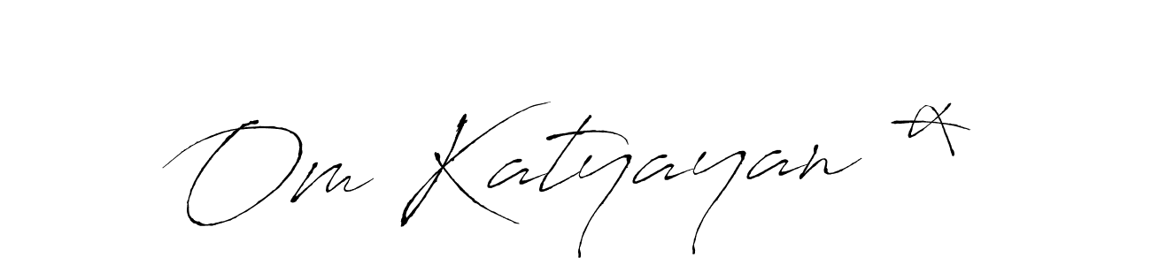 Also You can easily find your signature by using the search form. We will create Om Katyayan * name handwritten signature images for you free of cost using Antro_Vectra sign style. Om Katyayan * signature style 6 images and pictures png