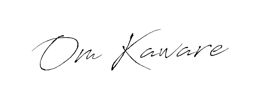 How to make Om Kaware name signature. Use Antro_Vectra style for creating short signs online. This is the latest handwritten sign. Om Kaware signature style 6 images and pictures png