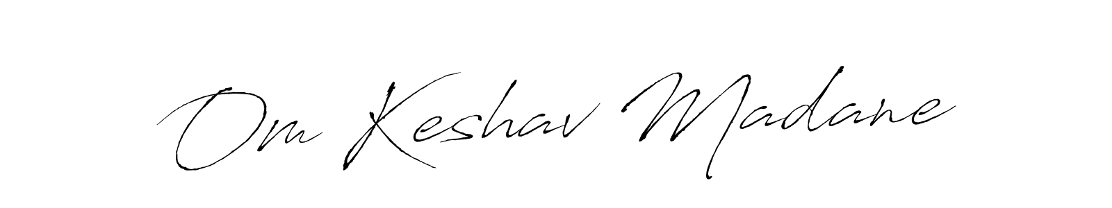 Antro_Vectra is a professional signature style that is perfect for those who want to add a touch of class to their signature. It is also a great choice for those who want to make their signature more unique. Get Om Keshav Madane name to fancy signature for free. Om Keshav Madane signature style 6 images and pictures png