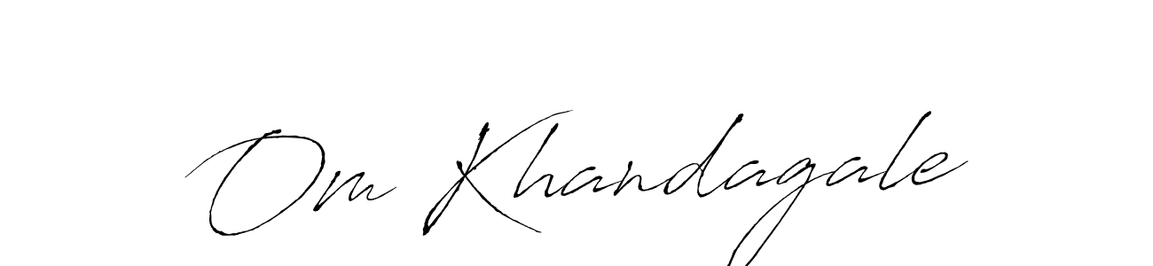 Make a beautiful signature design for name Om Khandagale. With this signature (Antro_Vectra) style, you can create a handwritten signature for free. Om Khandagale signature style 6 images and pictures png