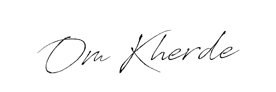 Similarly Antro_Vectra is the best handwritten signature design. Signature creator online .You can use it as an online autograph creator for name Om Kherde. Om Kherde signature style 6 images and pictures png
