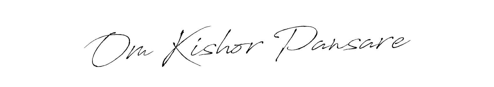 Also You can easily find your signature by using the search form. We will create Om Kishor Pansare name handwritten signature images for you free of cost using Antro_Vectra sign style. Om Kishor Pansare signature style 6 images and pictures png