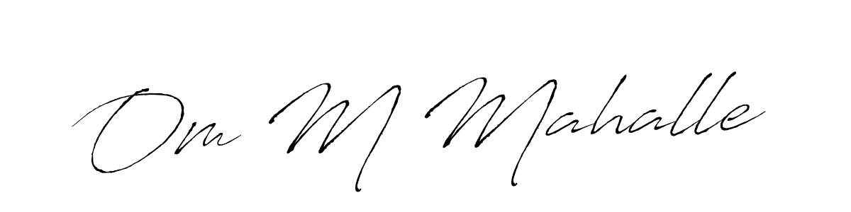 Design your own signature with our free online signature maker. With this signature software, you can create a handwritten (Antro_Vectra) signature for name Om M Mahalle. Om M Mahalle signature style 6 images and pictures png