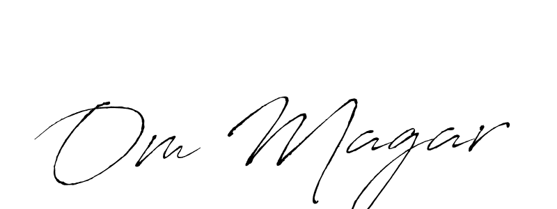 Create a beautiful signature design for name Om Magar. With this signature (Antro_Vectra) fonts, you can make a handwritten signature for free. Om Magar signature style 6 images and pictures png