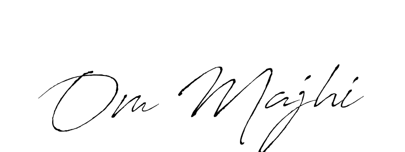 How to make Om Majhi name signature. Use Antro_Vectra style for creating short signs online. This is the latest handwritten sign. Om Majhi signature style 6 images and pictures png