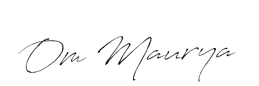 Also we have Om Maurya name is the best signature style. Create professional handwritten signature collection using Antro_Vectra autograph style. Om Maurya signature style 6 images and pictures png