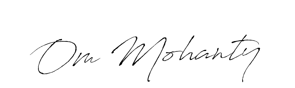 How to make Om Mohanty signature? Antro_Vectra is a professional autograph style. Create handwritten signature for Om Mohanty name. Om Mohanty signature style 6 images and pictures png