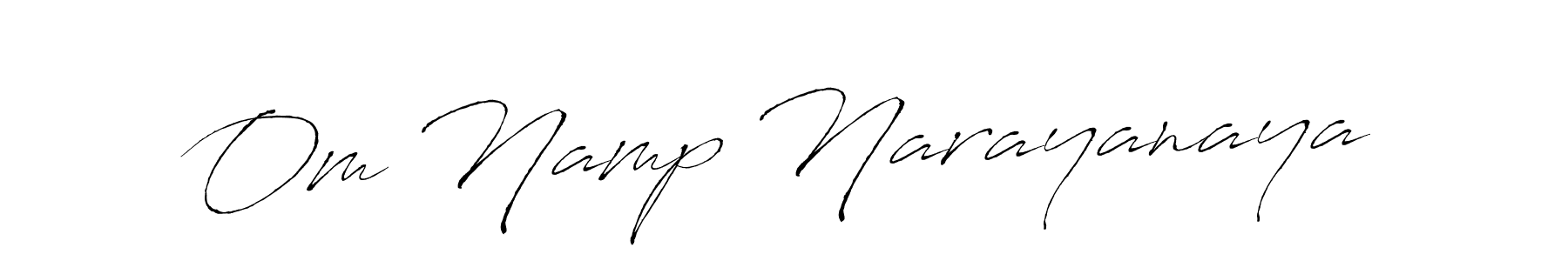 How to make Om Namp Narayanaya signature? Antro_Vectra is a professional autograph style. Create handwritten signature for Om Namp Narayanaya name. Om Namp Narayanaya signature style 6 images and pictures png