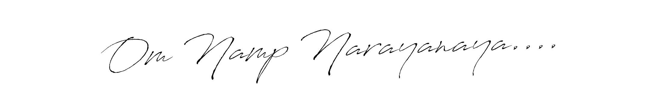 Make a short Om Namp Narayanaya.... signature style. Manage your documents anywhere anytime using Antro_Vectra. Create and add eSignatures, submit forms, share and send files easily. Om Namp Narayanaya.... signature style 6 images and pictures png