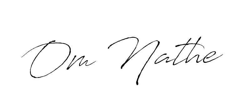 Antro_Vectra is a professional signature style that is perfect for those who want to add a touch of class to their signature. It is also a great choice for those who want to make their signature more unique. Get Om Nathe name to fancy signature for free. Om Nathe signature style 6 images and pictures png