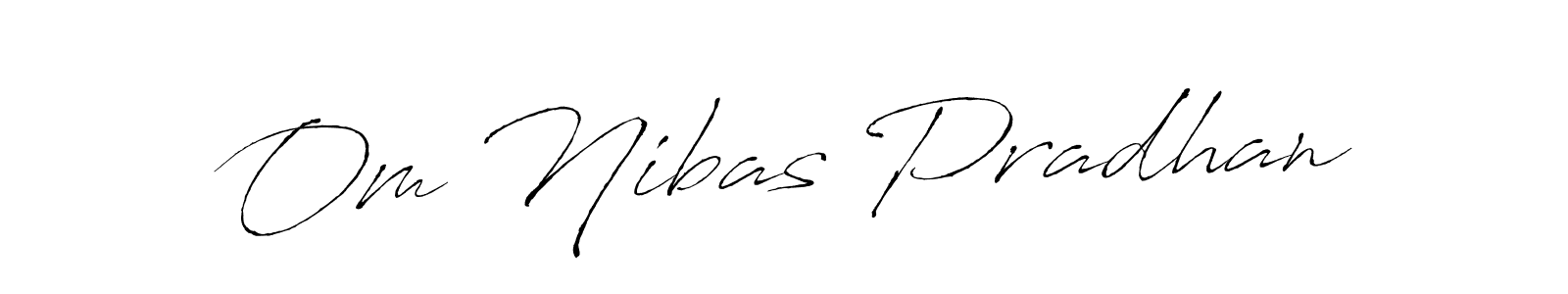 Om Nibas Pradhan stylish signature style. Best Handwritten Sign (Antro_Vectra) for my name. Handwritten Signature Collection Ideas for my name Om Nibas Pradhan. Om Nibas Pradhan signature style 6 images and pictures png