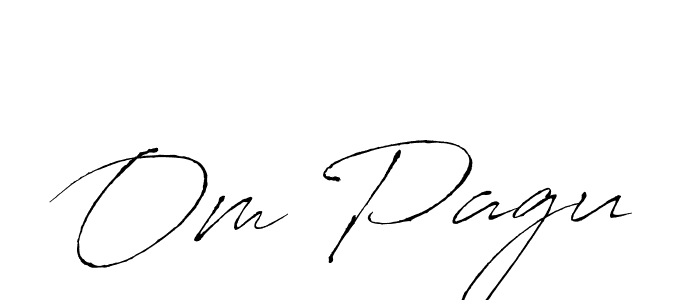 Similarly Antro_Vectra is the best handwritten signature design. Signature creator online .You can use it as an online autograph creator for name Om Pagu. Om Pagu signature style 6 images and pictures png