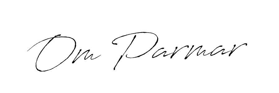 Create a beautiful signature design for name Om Parmar. With this signature (Antro_Vectra) fonts, you can make a handwritten signature for free. Om Parmar signature style 6 images and pictures png