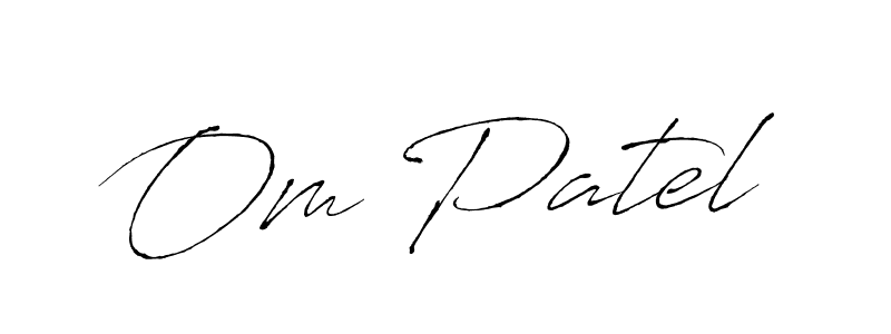 if you are searching for the best signature style for your name Om Patel. so please give up your signature search. here we have designed multiple signature styles  using Antro_Vectra. Om Patel signature style 6 images and pictures png