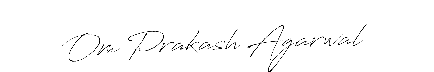 Use a signature maker to create a handwritten signature online. With this signature software, you can design (Antro_Vectra) your own signature for name Om Prakash Agarwal. Om Prakash Agarwal signature style 6 images and pictures png