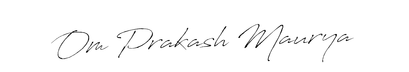 Create a beautiful signature design for name Om Prakash Maurya. With this signature (Antro_Vectra) fonts, you can make a handwritten signature for free. Om Prakash Maurya signature style 6 images and pictures png