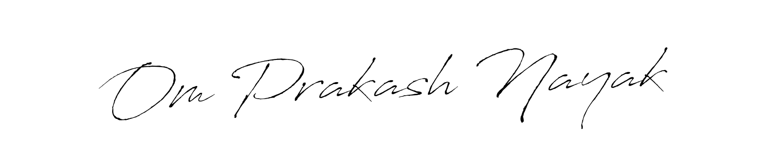 Create a beautiful signature design for name Om Prakash Nayak. With this signature (Antro_Vectra) fonts, you can make a handwritten signature for free. Om Prakash Nayak signature style 6 images and pictures png