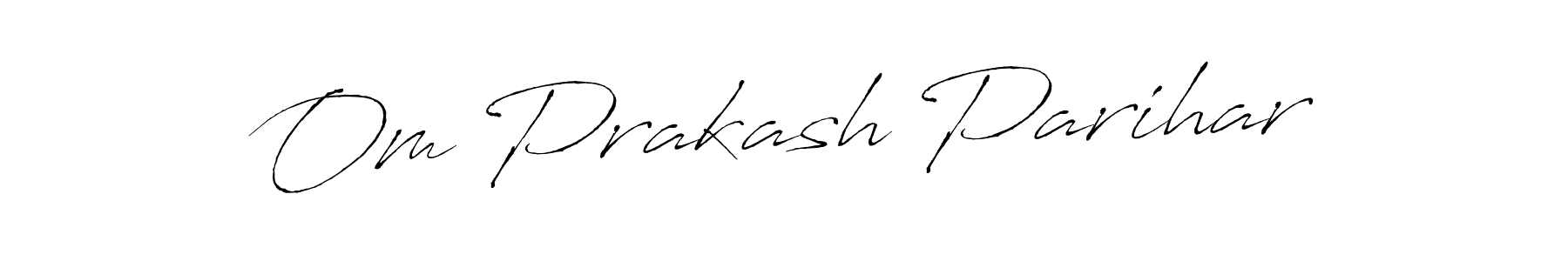 How to make Om Prakash Parihar name signature. Use Antro_Vectra style for creating short signs online. This is the latest handwritten sign. Om Prakash Parihar signature style 6 images and pictures png