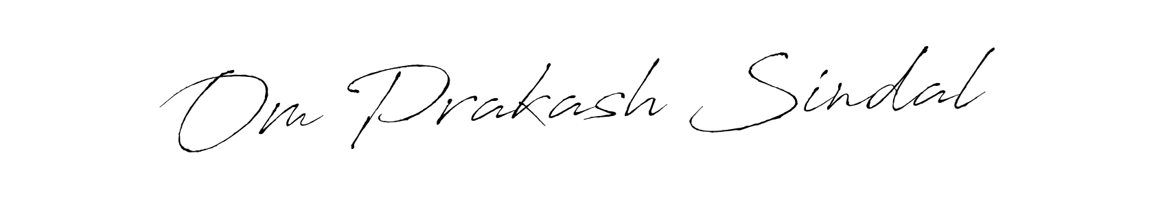 Create a beautiful signature design for name Om Prakash Sindal. With this signature (Antro_Vectra) fonts, you can make a handwritten signature for free. Om Prakash Sindal signature style 6 images and pictures png