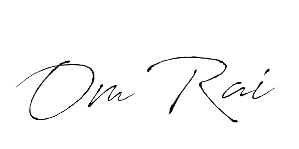 How to make Om Rai signature? Antro_Vectra is a professional autograph style. Create handwritten signature for Om Rai name. Om Rai signature style 6 images and pictures png