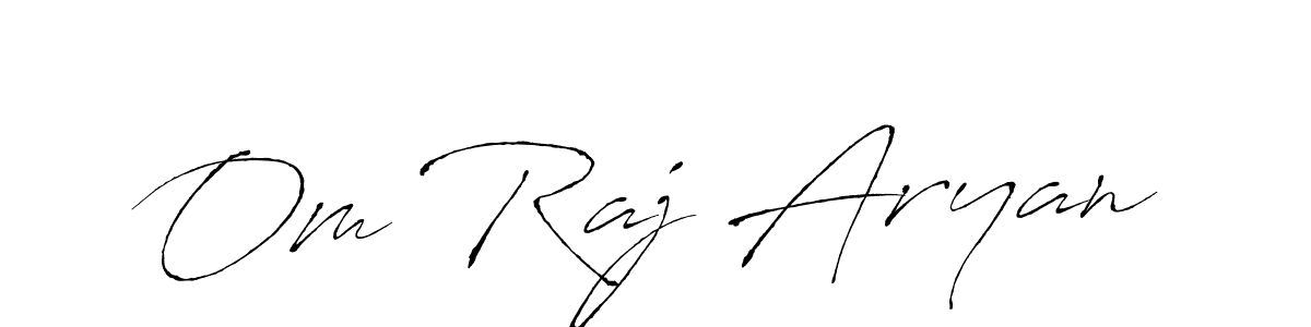 Create a beautiful signature design for name Om Raj Aryan. With this signature (Antro_Vectra) fonts, you can make a handwritten signature for free. Om Raj Aryan signature style 6 images and pictures png