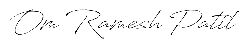 Create a personalized artistic stamp with Om Ramesh Patil in Antro_Vectra font. Perfect for visual artists, designers, and influencers. Om Ramesh Patil signature style 6 images and pictures png