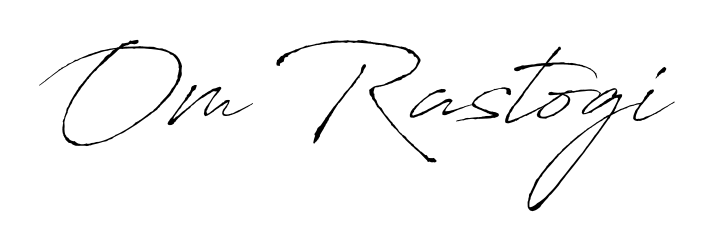 Create a beautiful signature design for name Om Rastogi. With this signature (Antro_Vectra) fonts, you can make a handwritten signature for free. Om Rastogi signature style 6 images and pictures png